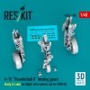 RESKIT RSU48-0540 A-10 Thunderbolt II landing gears (Early & Late) (in flight) with wheels set for GWH kit (3D Printed) 1/48